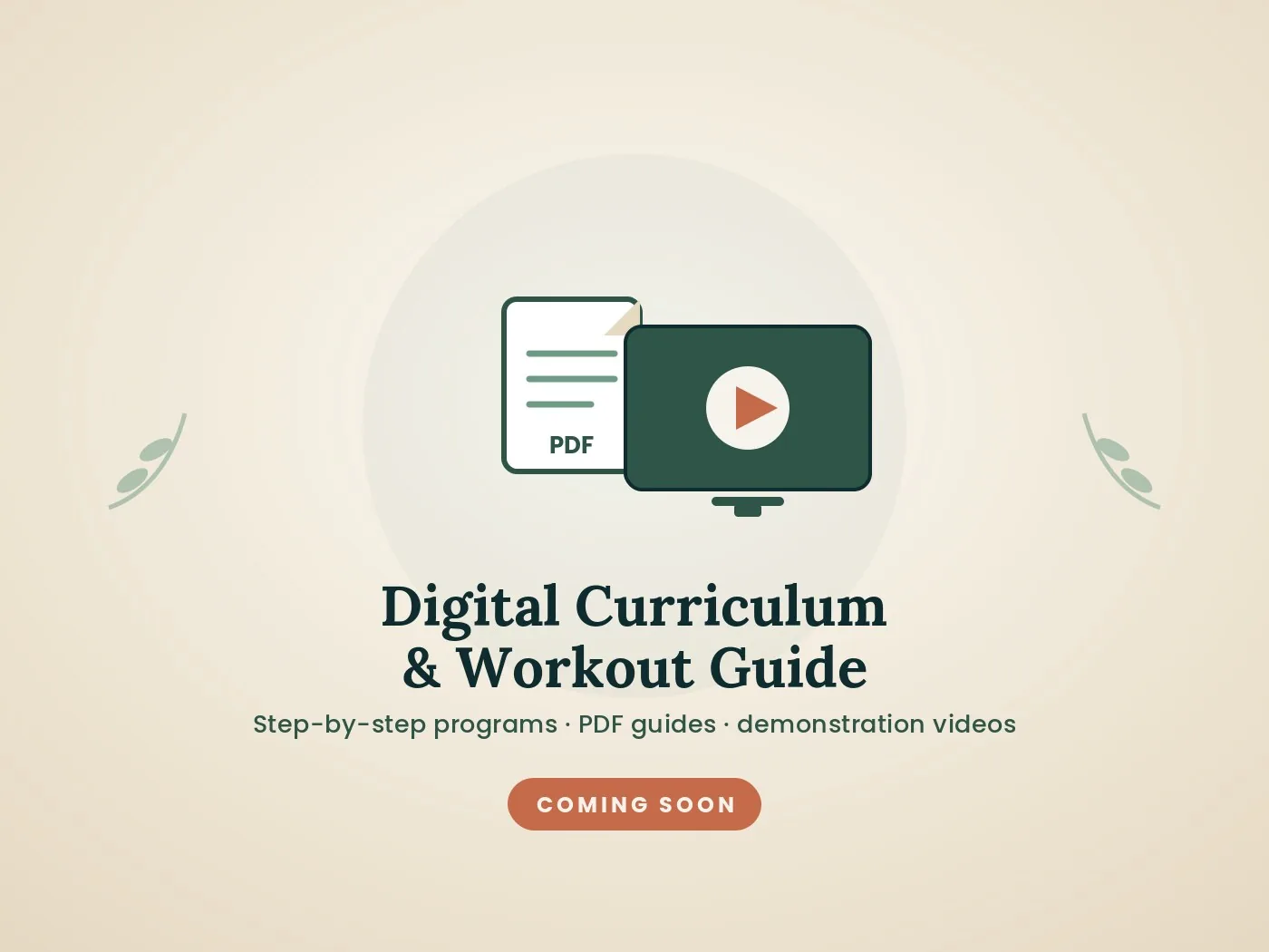PAWS digital canine fitness curriculum with PDF workout guides and demonstration videos